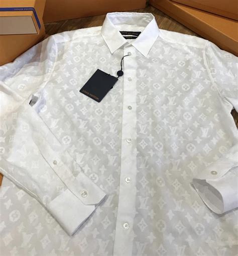 louis vuitton blue white stripped shirt|louis vuitton cock fighting shirt.